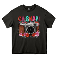 Asphalt oh snap rose grey leopard vintage camera Heavy Core Tee - FaDigitalArtStudio