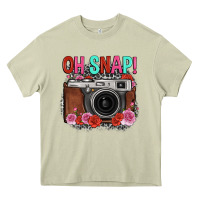 Mossy oh snap rose grey leopard vintage camera Heavy Core Tee - FaDigitalArtStudio