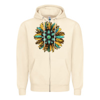 Sandshell Gemstone Sunflower Zipper Hoodie - Bettercallsaul