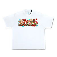 White xoxo roses and keys Urban Heavy Tee - AdoDesignShop