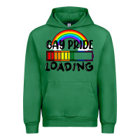 Emerald Gay pride loading Urban Hoodie - FaDigitalArtStudio
