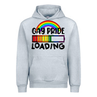 Heather Grey Gay pride loading Urban Hoodie - FaDigitalArtStudio