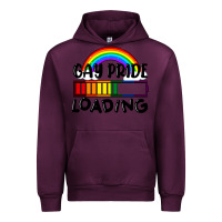 Mauve Wine Gay pride loading Urban Hoodie - FaDigitalArtStudio