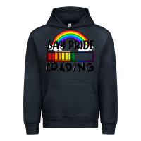 Navy Gay pride loading Urban Hoodie - FaDigitalArtStudio