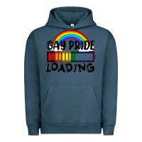 Pigment Midnight Navy Gay pride loading Urban Hoodie - FaDigitalArtStudio
