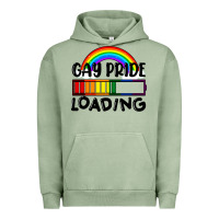 Pigment Oil Green Gay pride loading Urban Hoodie - FaDigitalArtStudio