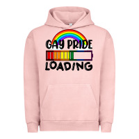 Pigment Salmon Gay pride loading Urban Hoodie - FaDigitalArtStudio