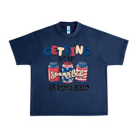 Navy getting star spangled hammered Urban Heavy Tee - MaliasSmallBusiness