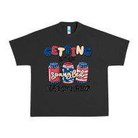 Pigment Black getting star spangled hammered Urban Heavy Tee - MaliasSmallBusiness