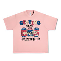 Salmon getting star spangled hammered Urban Heavy Tee - MaliasSmallBusiness