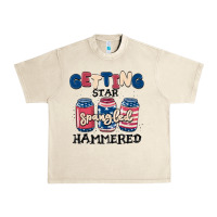 Sandshell getting star spangled hammered Urban Heavy Tee - MaliasSmallBusiness