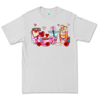 Dove Grey valentines day coffee cup Premium Tee - AdoDesignShop