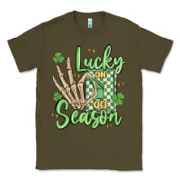 Army Green lucky season Classic Tee - MaliasSmallBusiness