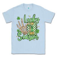 Dusty Blue lucky season Classic Tee - MaliasSmallBusiness