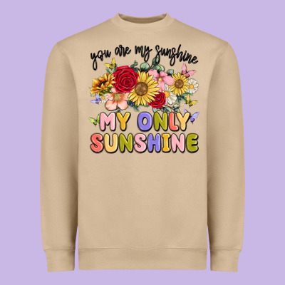 You Are My Sunshine My Only Sunshine Heavyweight Sweatshirt Designed By Maliassmallbusiness