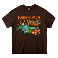 Chocolate Brown pumpkin farm Heavy Core Tee - RacoonDesign