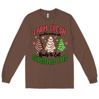Chestnut farm fresh christmas tree Long Sleeve Tee - MaliasSmallBusiness