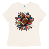 Bone american football sunflower Ladies Tee - HRA Design Shop