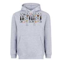 Heather Grey gothic girl and colorful girl Heavyweight Hoodie - TumblerDesignByShophia