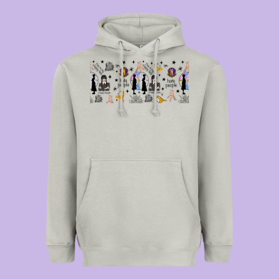 Gothic Girl And Colorful Girl Heavyweight Hoodie Designed By Tumblerdesignbyshophia