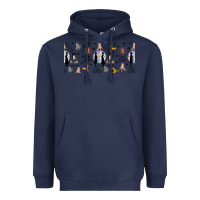 Navy gothic girl and colorful girl Heavyweight Hoodie - TumblerDesignByShophia