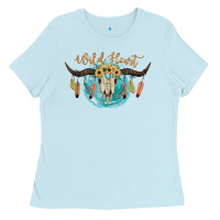 Baby Blue Wild Heart Ladies Tee - JahusDesignShop