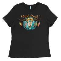 Black Wild Heart Ladies Tee - JahusDesignShop