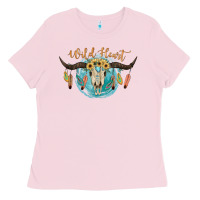 Bubblegum Pink Wild Heart Ladies Tee - JahusDesignShop