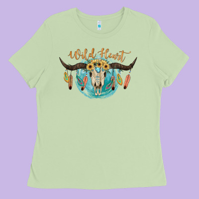 Wild Heart Ladies Tee Designed By Jahusdesignshop