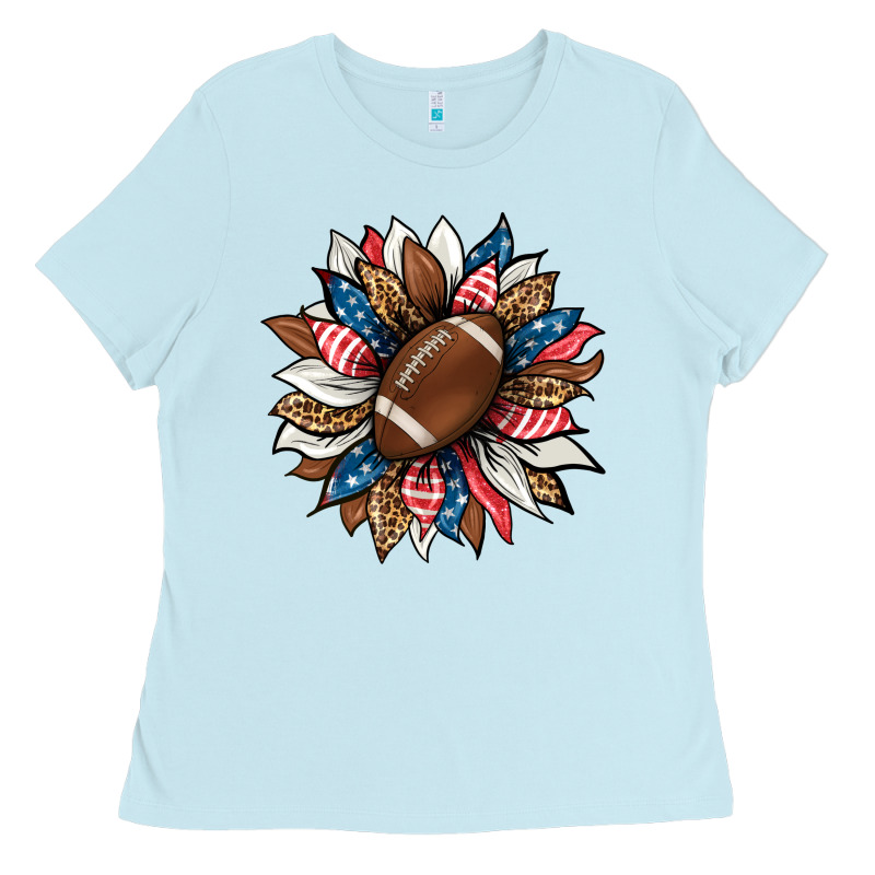 American Football Sunflower Ladies Tee by HRA Design Shop | Teevron