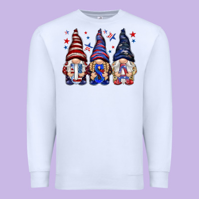 Usa Gnomies 4th Of July Premium Sweatshirt Designed By Howdyjamesfarm