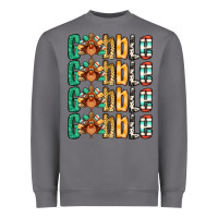 Storm Gobble till you wobble Thanksgiving turkey Heavyweight Sweatshirt - NancyCooperArtShop