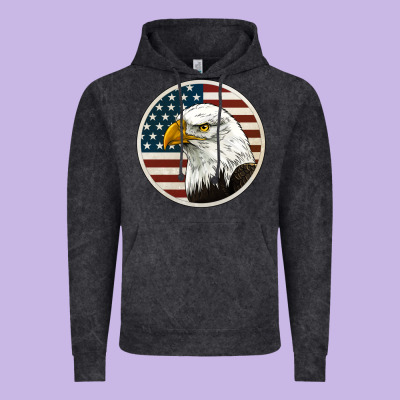 American Bald Eagle Vintage Hoodie Designed By Jasminsmagicworld