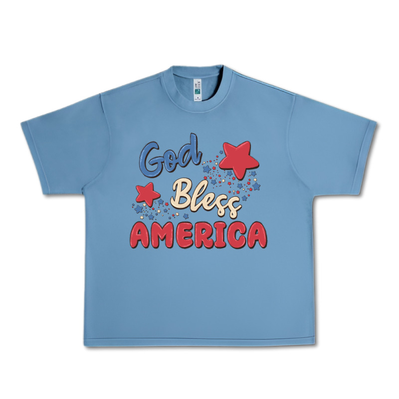 God Bless America Urban Heavy Tee by MaliasSmallBusiness | Teevron
