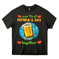 Asphalt our first father's day together and beer Heavy Core Tee - HRA Design Shop