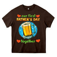 Chocolate Brown our first father's day together and beer Heavy Core Tee - HRA Design Shop