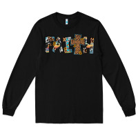 Black faith cross Long Sleeve Tee - JahusDesignShop