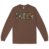 Chestnut faith cross Long Sleeve Tee - JahusDesignShop