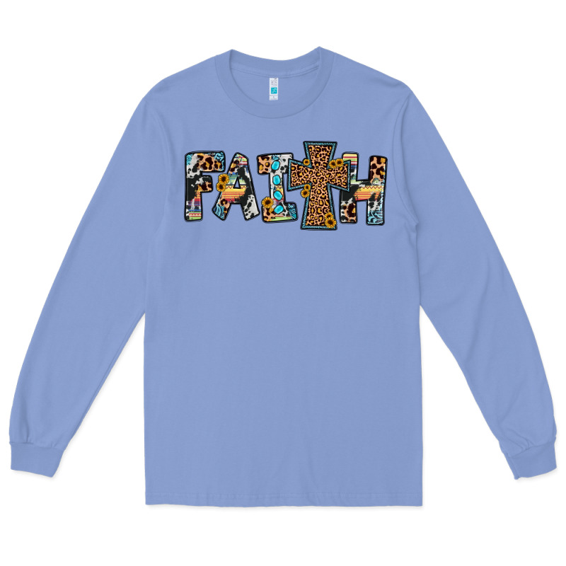 Faith Cross Long Sleeve Tee by JahusDesignShop | Teevron