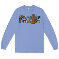 Colony Blue faith cross Long Sleeve Tee - JahusDesignShop