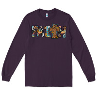 Plum faith cross Long Sleeve Tee - JahusDesignShop