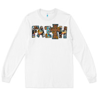 White faith cross Long Sleeve Tee - JahusDesignShop