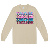 Mushroom teacher stacked Long Sleeve Tee - NancyCooperArtShop