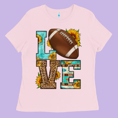 Western Love American Football Ladies Tee Designed By Hra Design Shop