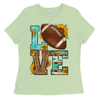 Matcha western love american football Ladies Tee - HRA Design Shop