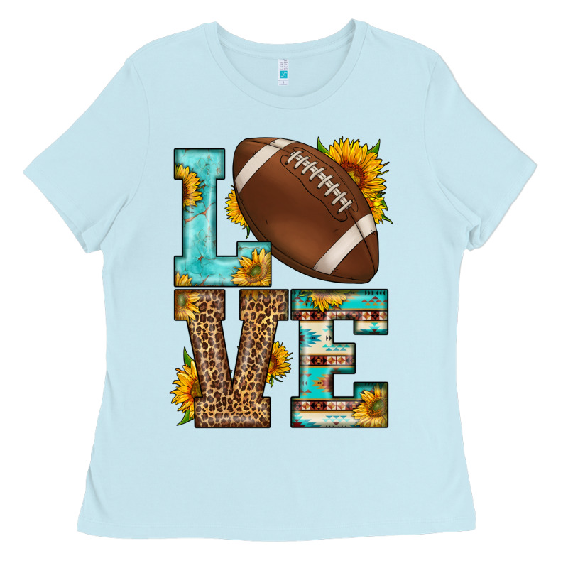 Western Love American Football Ladies Tee by HRA Design Shop | Teevron