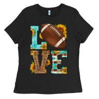 Black western love american football Ladies Tee - HRA Design Shop