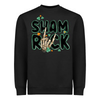 Black sham rock Heavyweight Sweatshirt - MaliasSmallBusiness