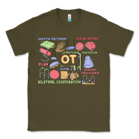 Army Green biliteral coordintiom Classic Tee - MaliasSmallBusiness