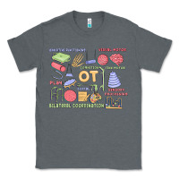 Charcoal Heather biliteral coordintiom Classic Tee - MaliasSmallBusiness